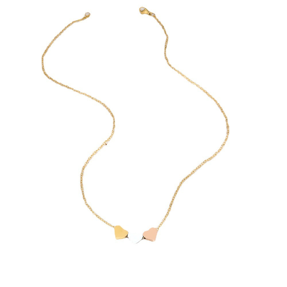 Stainless Steel DIY Mirror Titanium Steel Heart-shaped Pendant Necklace Brand: aeac