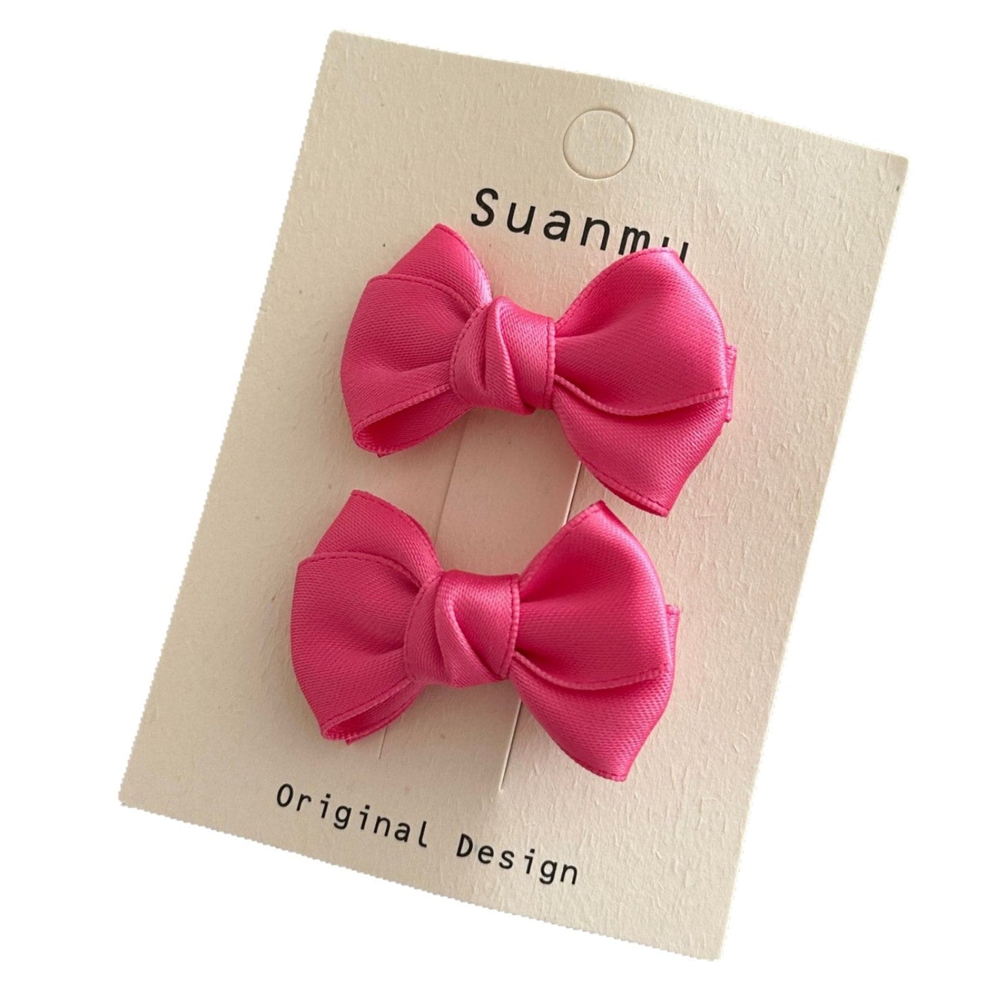 Cream Color Sweet Bowknot Children's Exquisite Side Clip Hairpin Brand: aeac