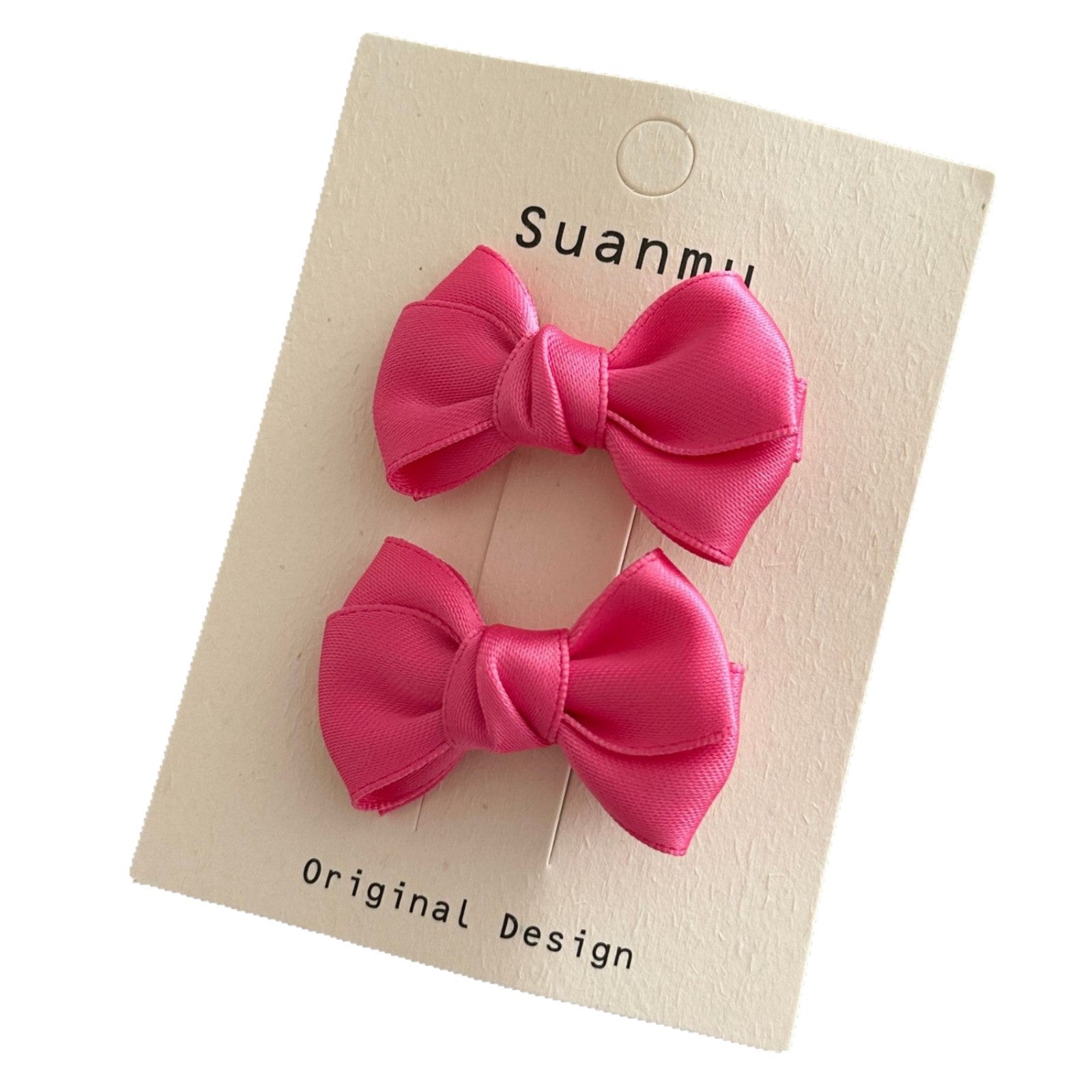 Cream Color Sweet Bowknot Children's Exquisite Side Clip Hairpin Brand: aeac