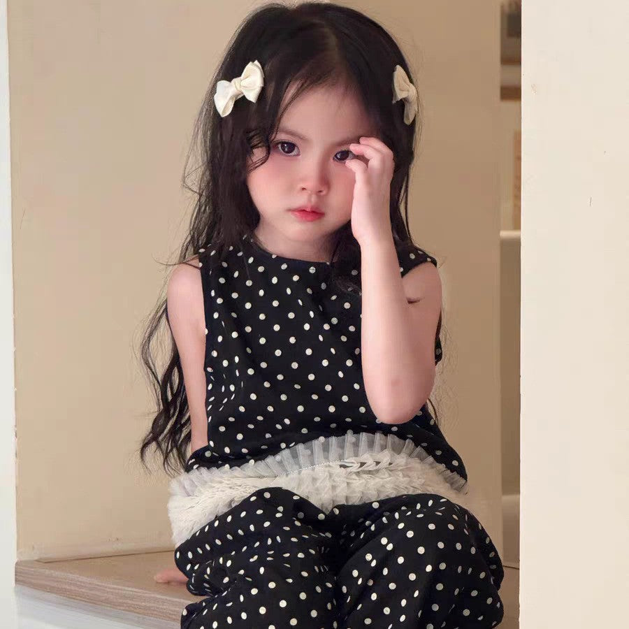 Cream Color Sweet Bowknot Children's Exquisite Side Clip Hairpin Brand: aeac