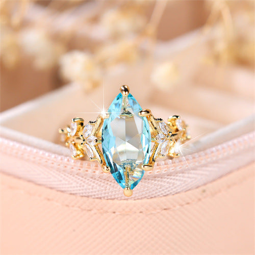 Creative New Leaf Shape Simple Women's Ring Brand: aeac