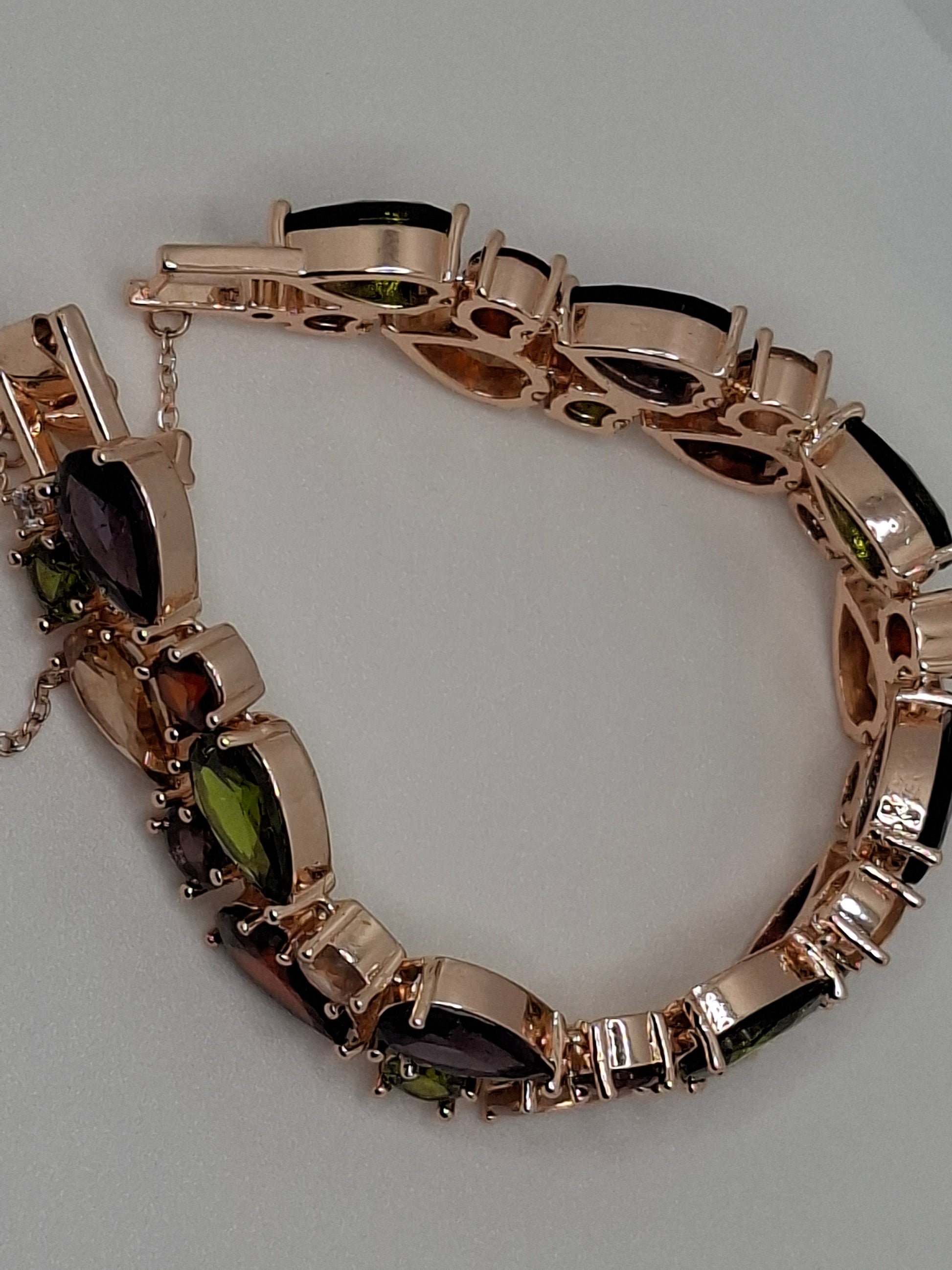 Golden Pleated Transparent Cubic Zircon Bracelet Bridal Gift Brand: aeac