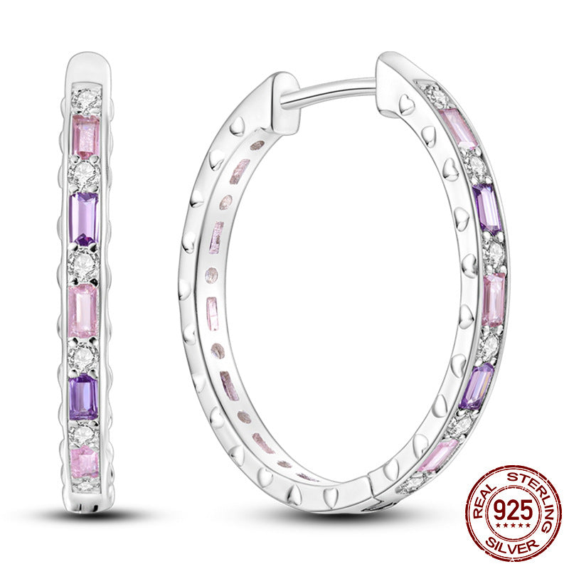 Colored Women Hope Earrings 925 Sterling Silver Heart Hope E Brand: aeac