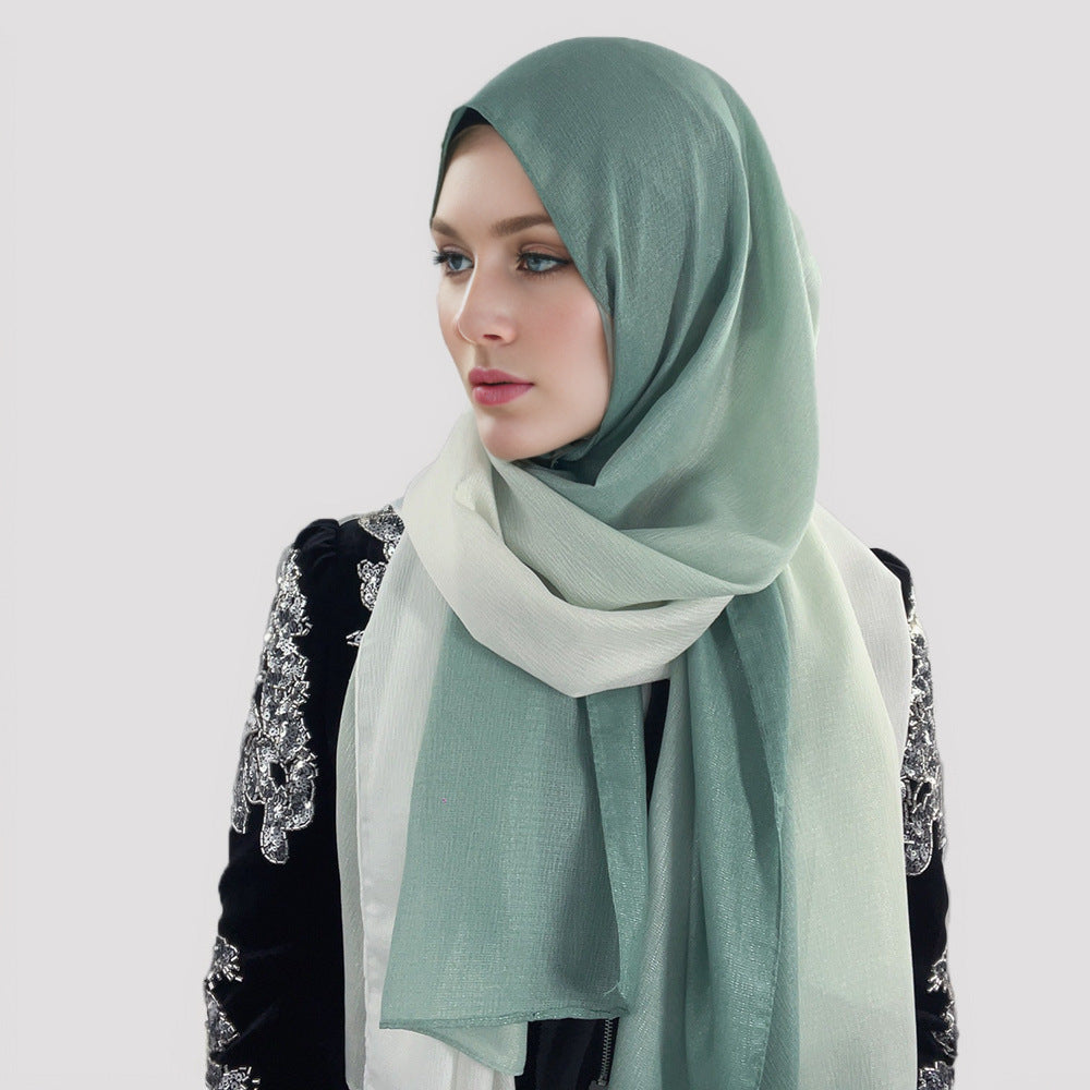 Gradient Colored Fashionable Headscarf Scarf Brand: aeac