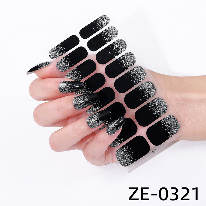 16-piece Solid Color Gradient Spring PLine Nail Film Brand: aeac