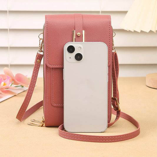 Women's Crossbody Shoulder Bag Transparent Multifunctional Touch Screen Phone Bag Brand: aeac