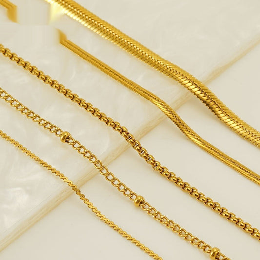 Finished Chain S Chain Clip Bead Necklace Jewelry Necklace Brand: aeac