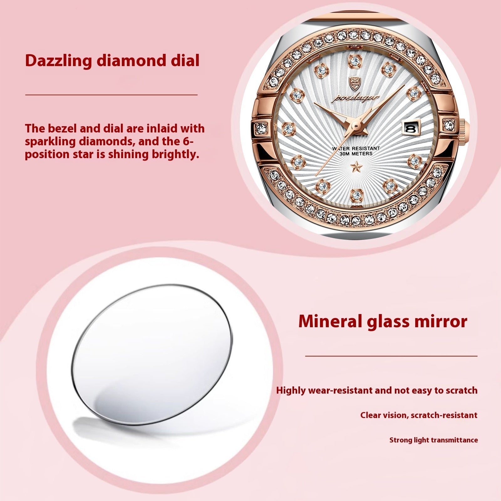 Women's Waterproof Luminous Ultra-thin Watch Brand: aeac