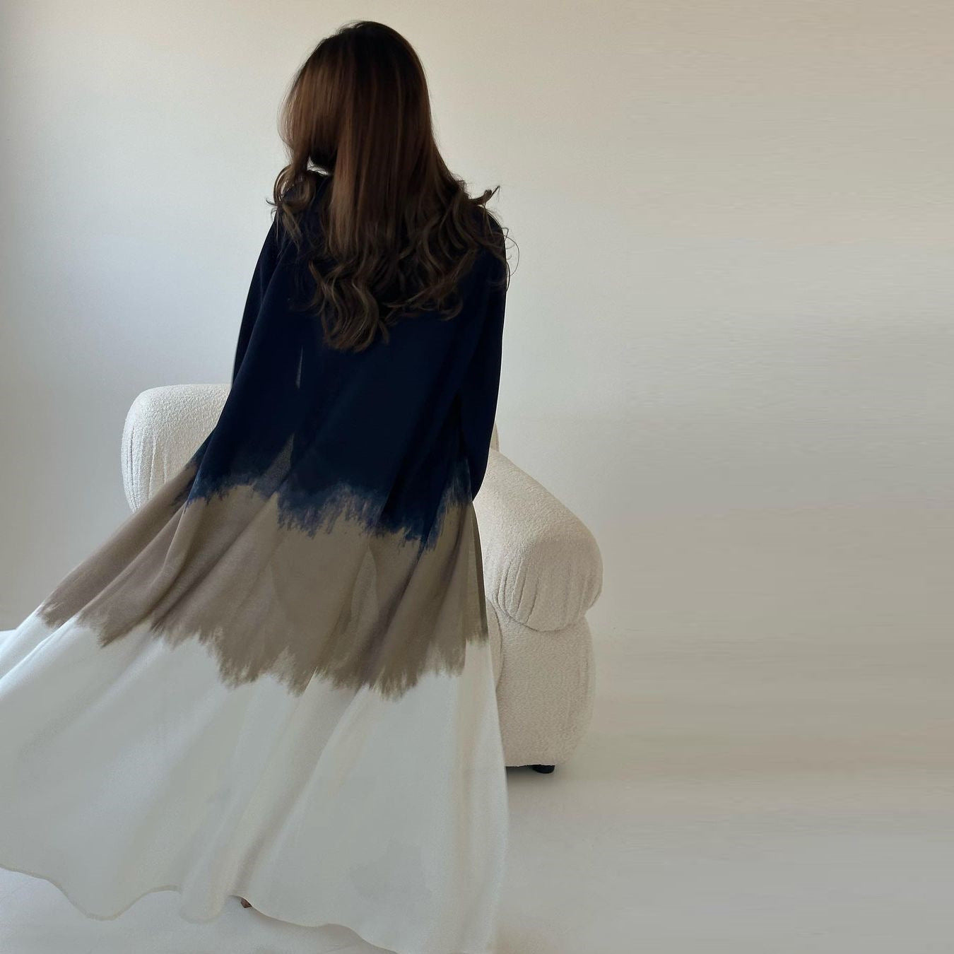 Fashion Tie-dyed Cloak Summer New European And American Cardigan Dress Brand: aeac