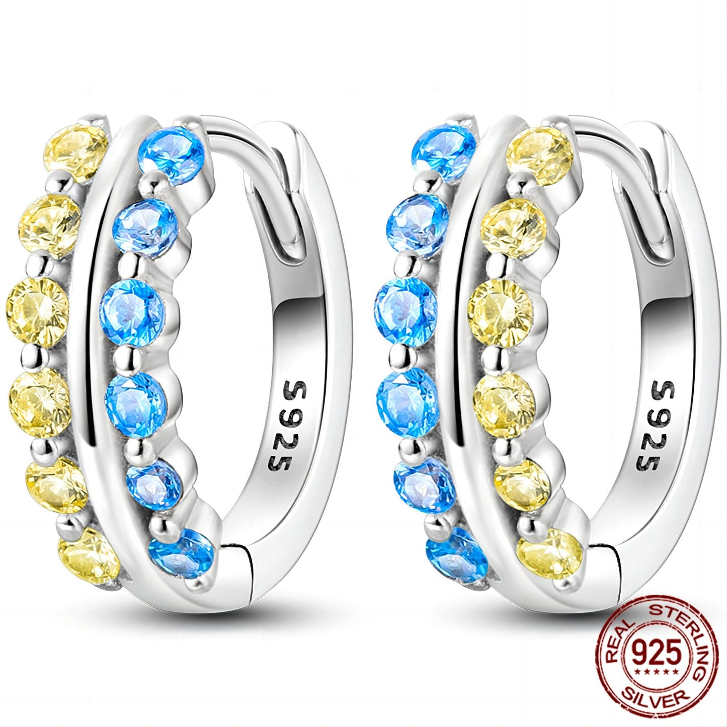 Colored Women Hope Earrings 925 Sterling Silver Heart Hope E Brand: aeac