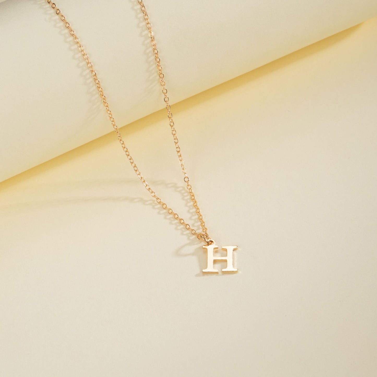 English Letter Necklace Female Personality Brand: aeac