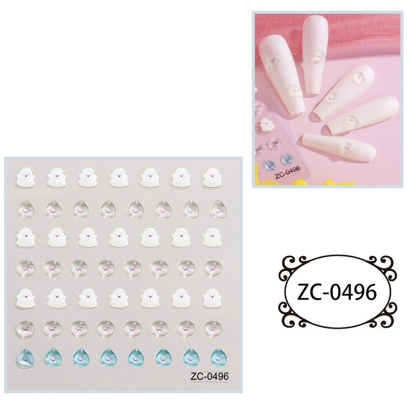 Creative Stickers Cute 3D Jelly Soft-Plastic Embossed Decals Brand: aeac