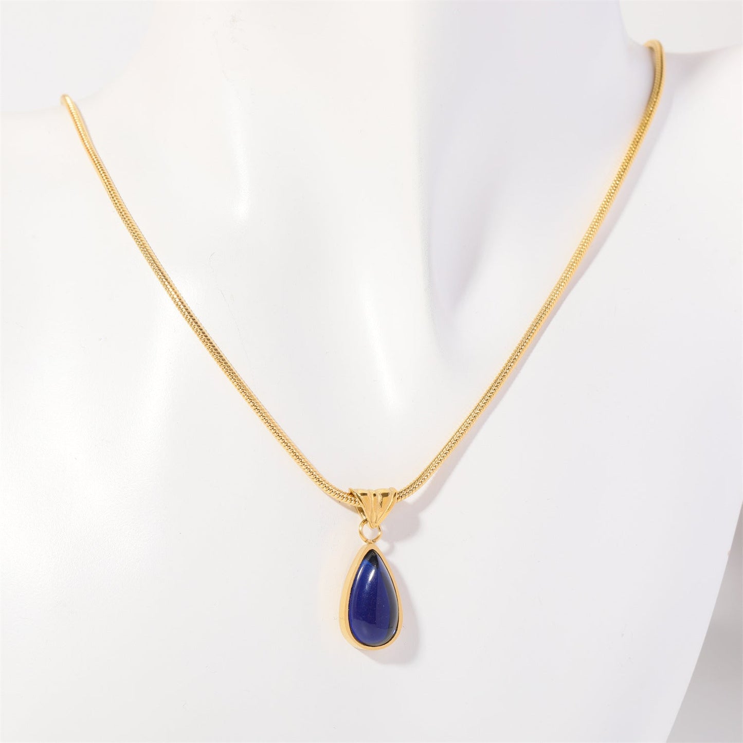 Water Drop Blue Ocean Necklace Brand: aeac