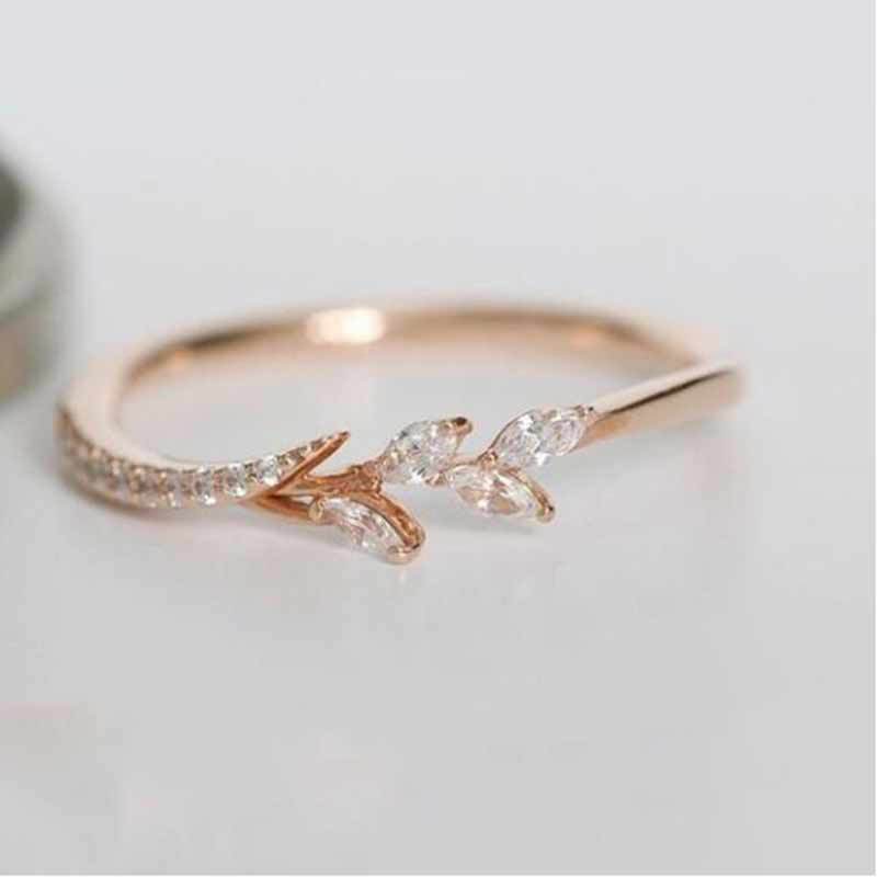 Women's European And American Luxury Flower Branch Ring Brand: aeac