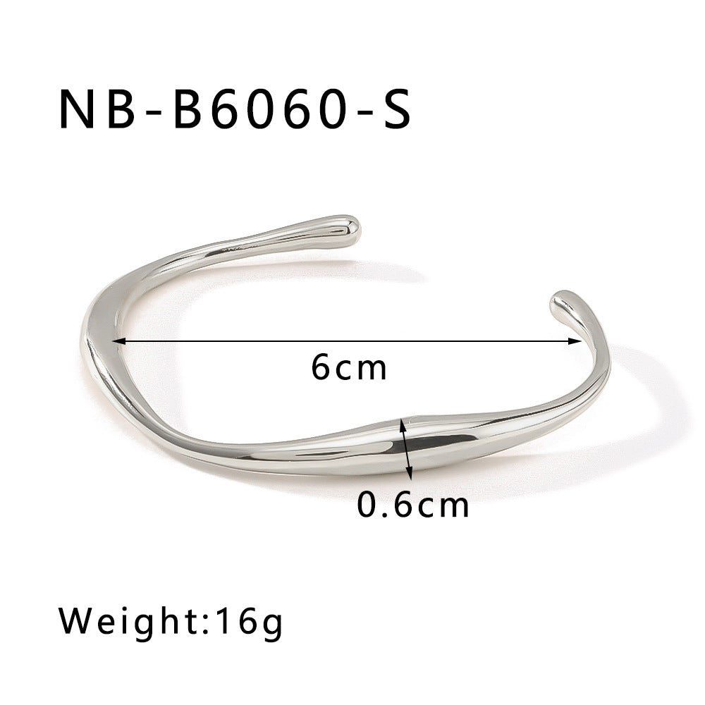 Zircon Titanium Steel Electroplated Bracelet Brand: aeac