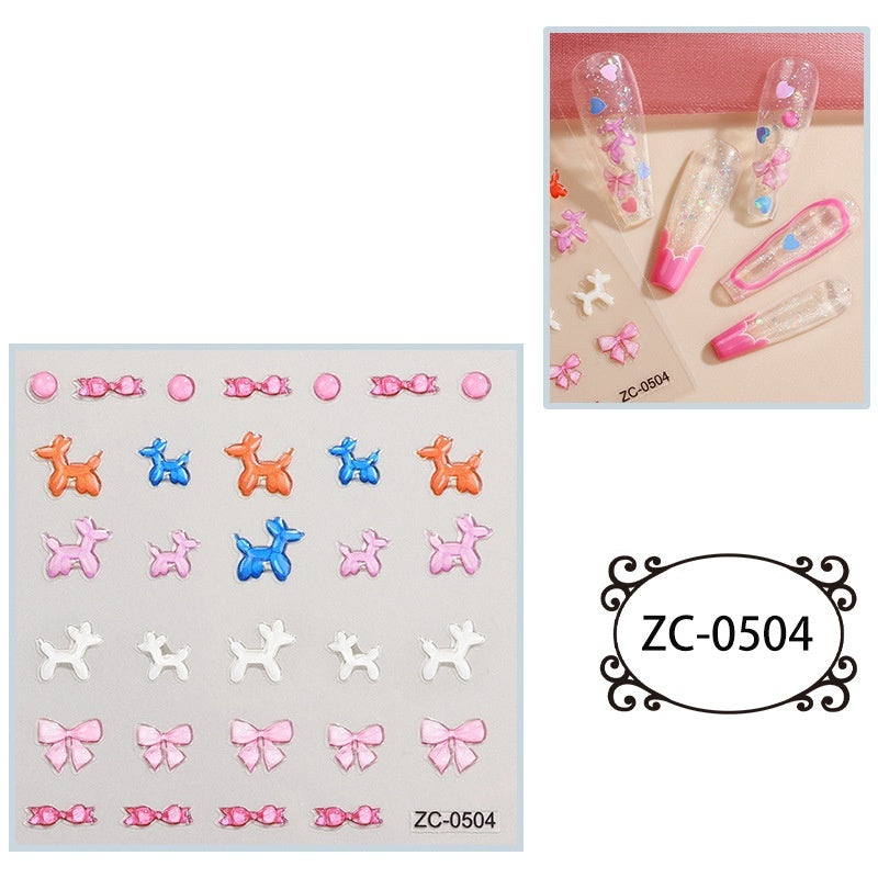 Creative Stickers Cute 3D Jelly Soft-Plastic Embossed Decals Brand: aeac
