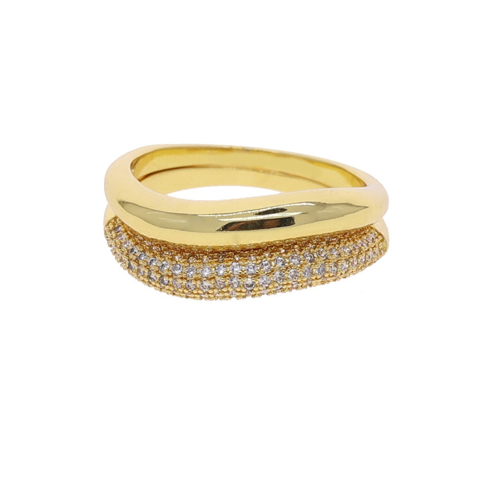 Fashion Personality New Tassel Water Drop Zircon Ring Brand: aeac