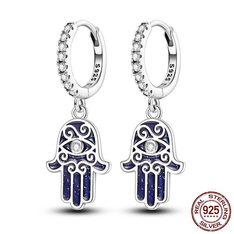 Colored Women Hope Earrings 925 Sterling Silver Heart Hope Brand: aeac