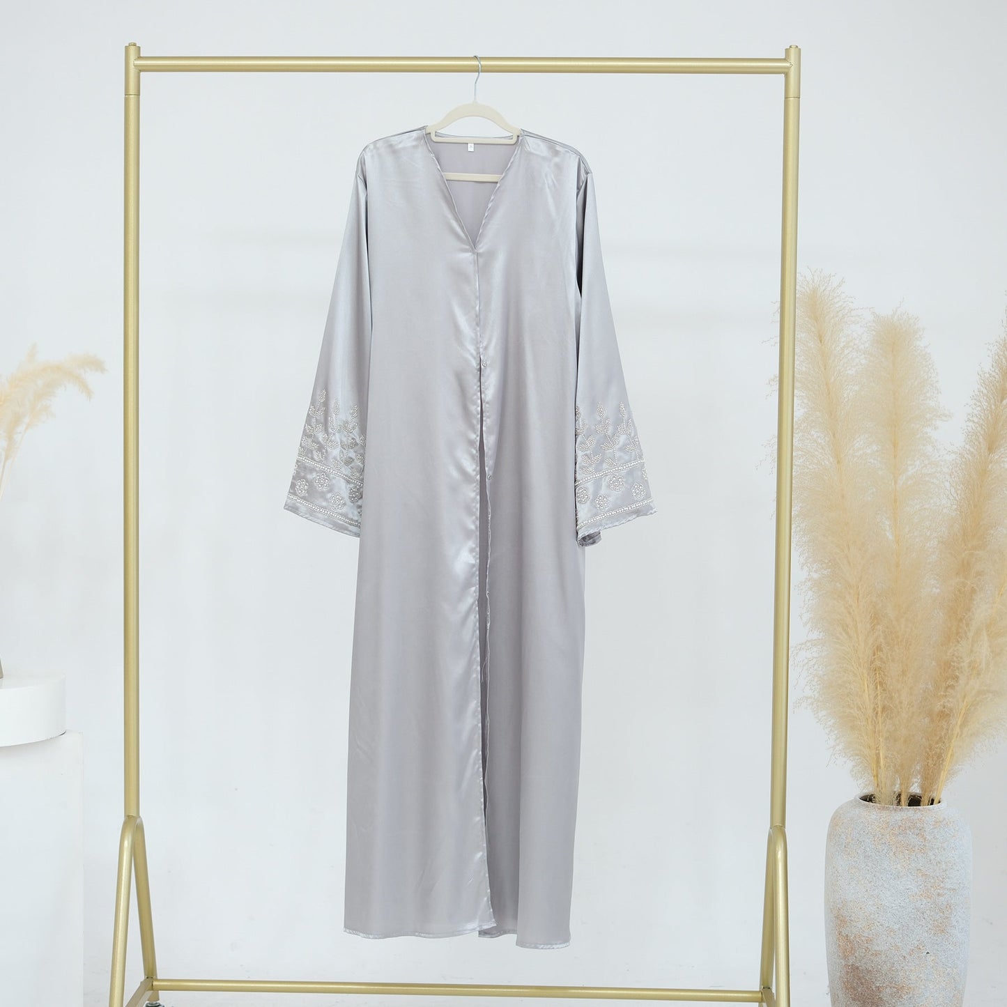 Party Daily Solid Color Handmade Beaded Dress Robe Brand: aeac