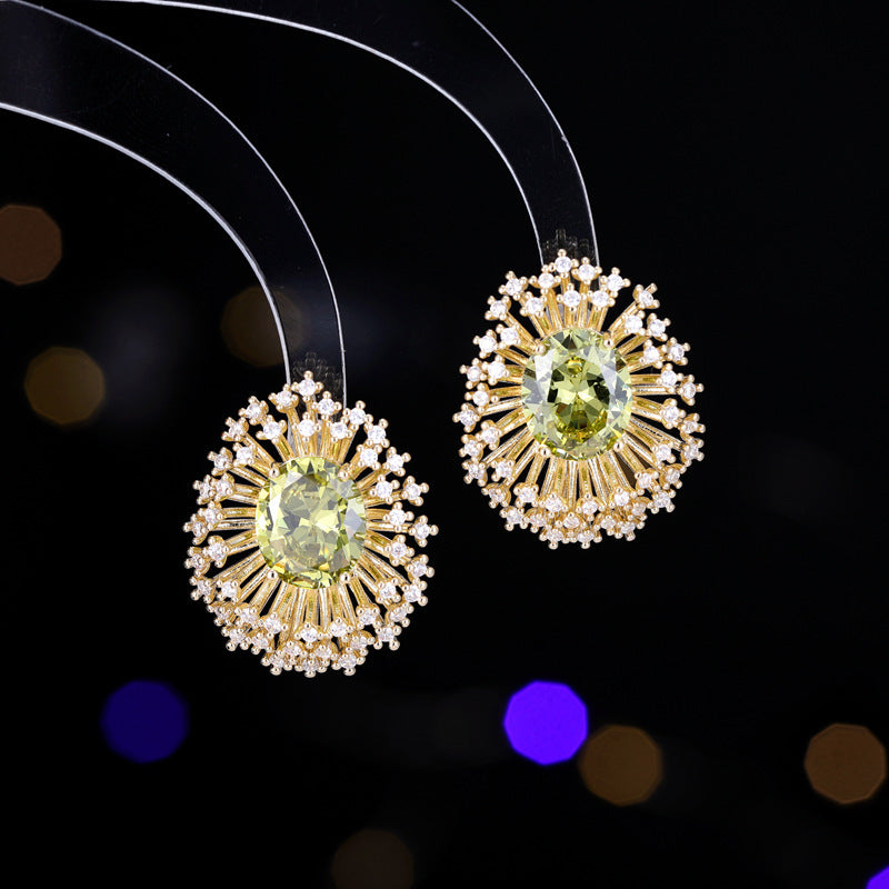 Luxury Sterling Silver Fireworks Stud Earrings Brand: aeac