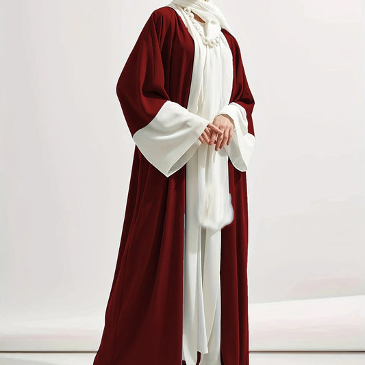 Clothing Contrast Color Cardigan Djellaba Brand: aeac