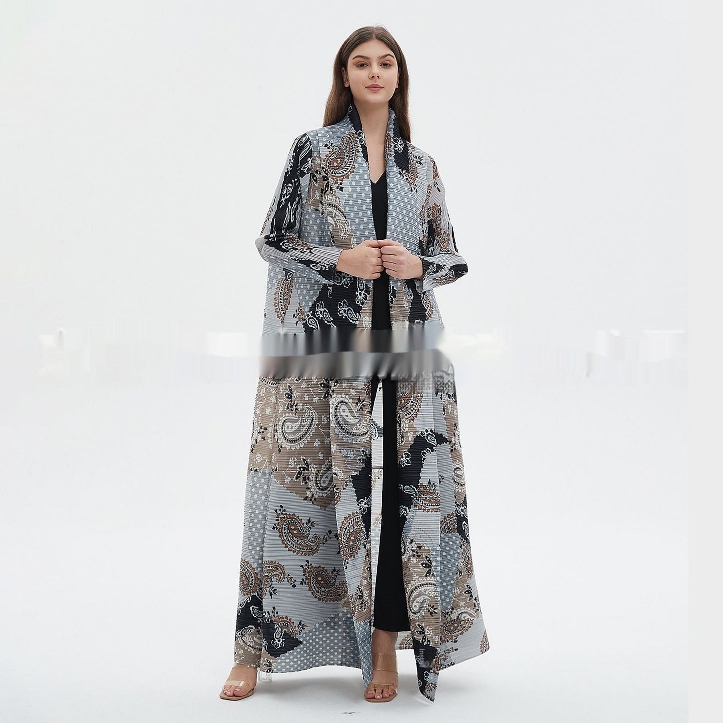 Three Small Houses Pleated Autumn All-Match Coat Jacket Brand: aeac