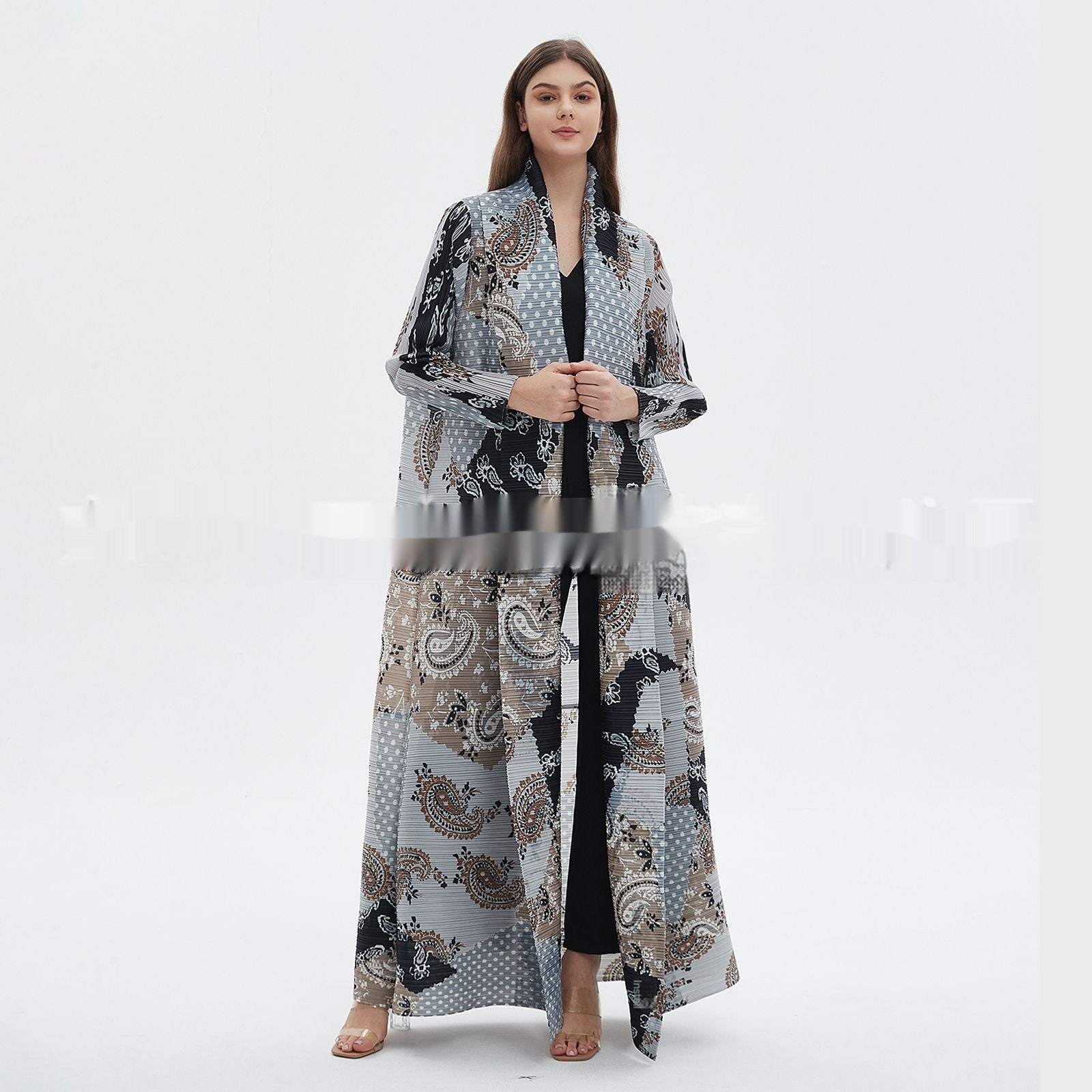 Three Small Houses Pleated Autumn All-Match Coat Jacket Brand: aeac