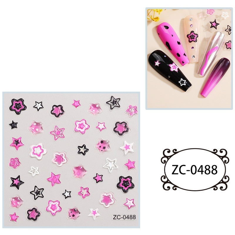 Creative Stickers Cute 3D Jelly Soft-Plastic Embossed Decals Brand: aeac