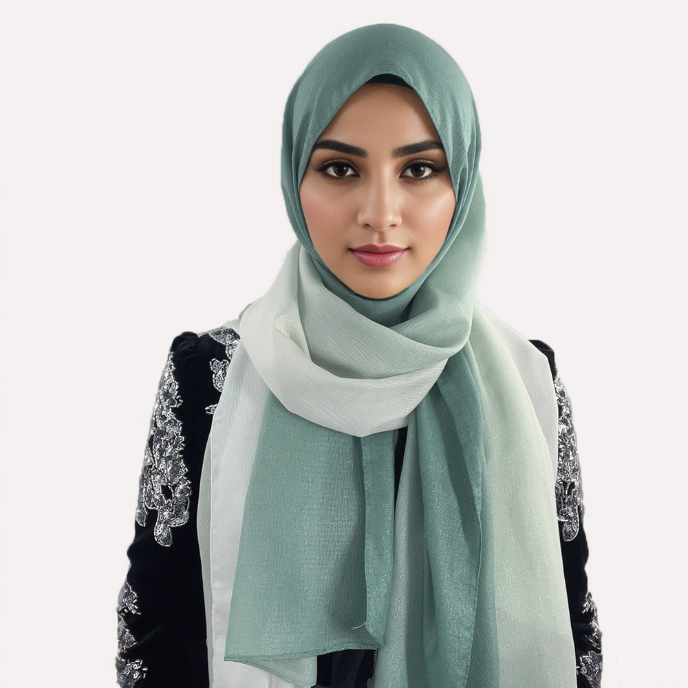 Gradient Colored Fashionable Headscarf Scarf Brand: aeac