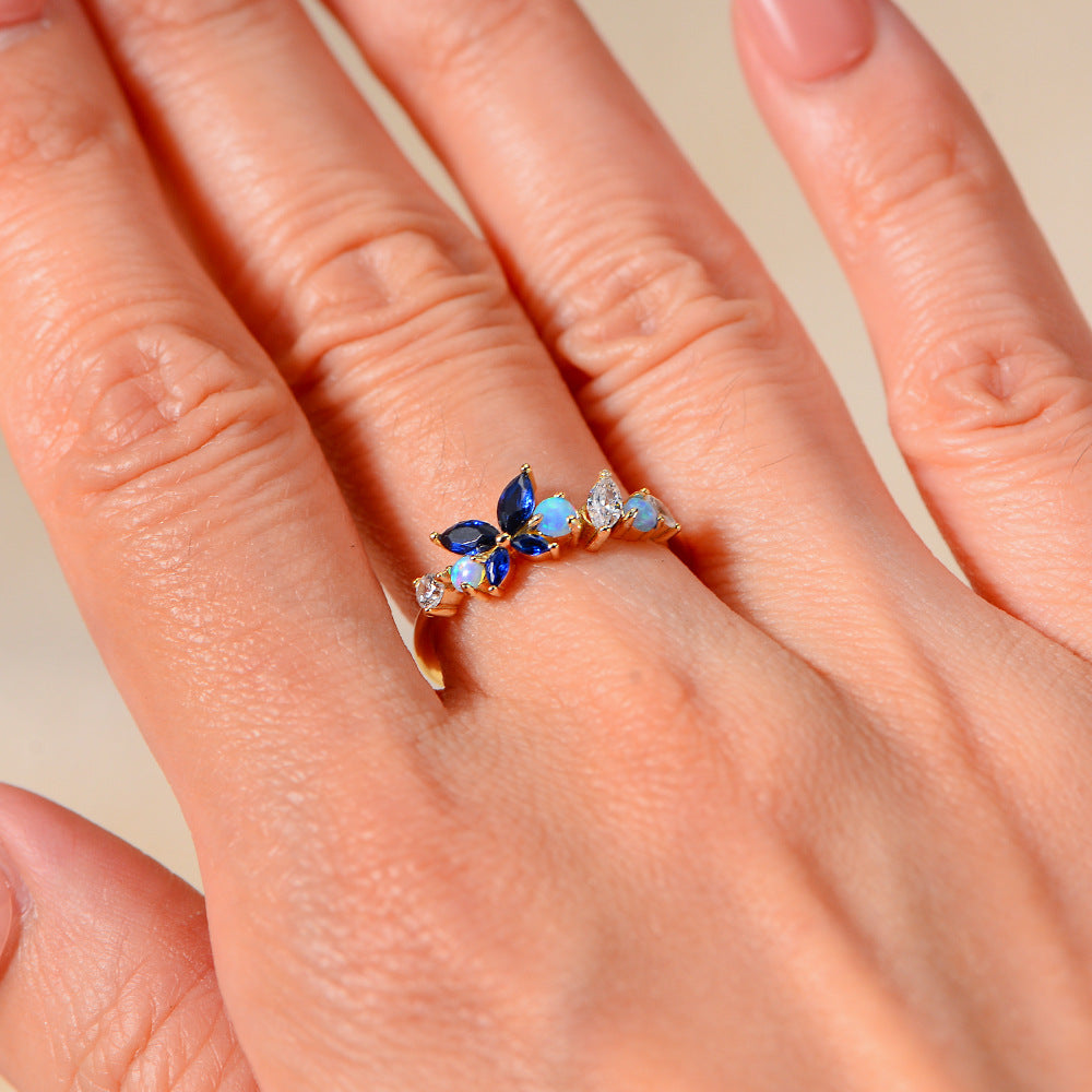 Butterfly Ring For Women A Niche, Light-luxury Design In European And American Styles Brand: aeac
