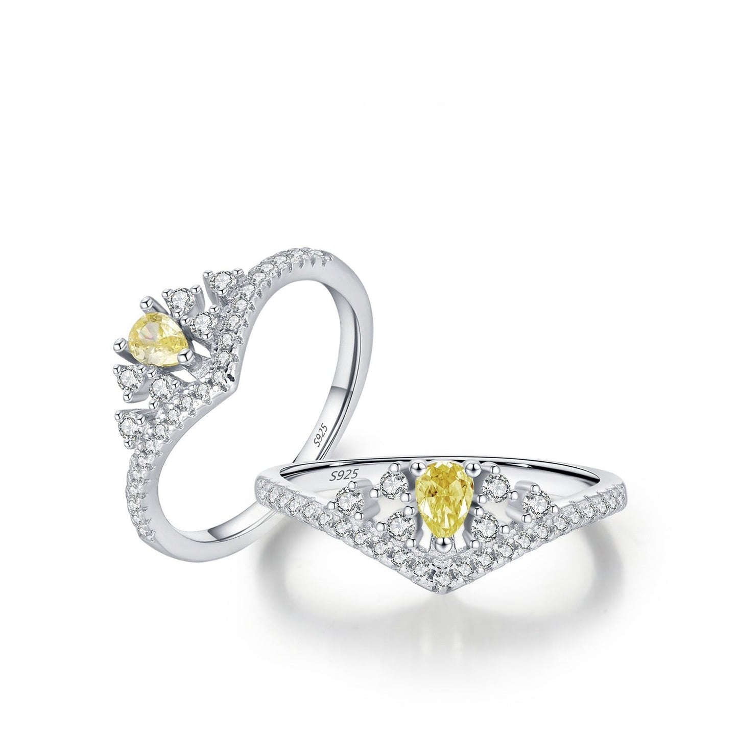 Women's Sterling Silver Crystal Ring Brand: aeac
