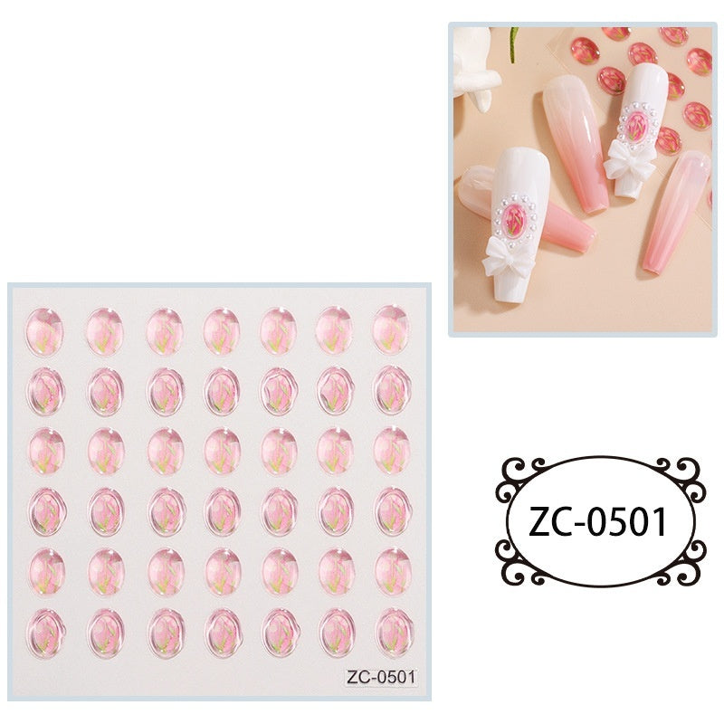 Creative Stickers Cute 3D Jelly Soft-Plastic Embossed Decals Brand: aeac