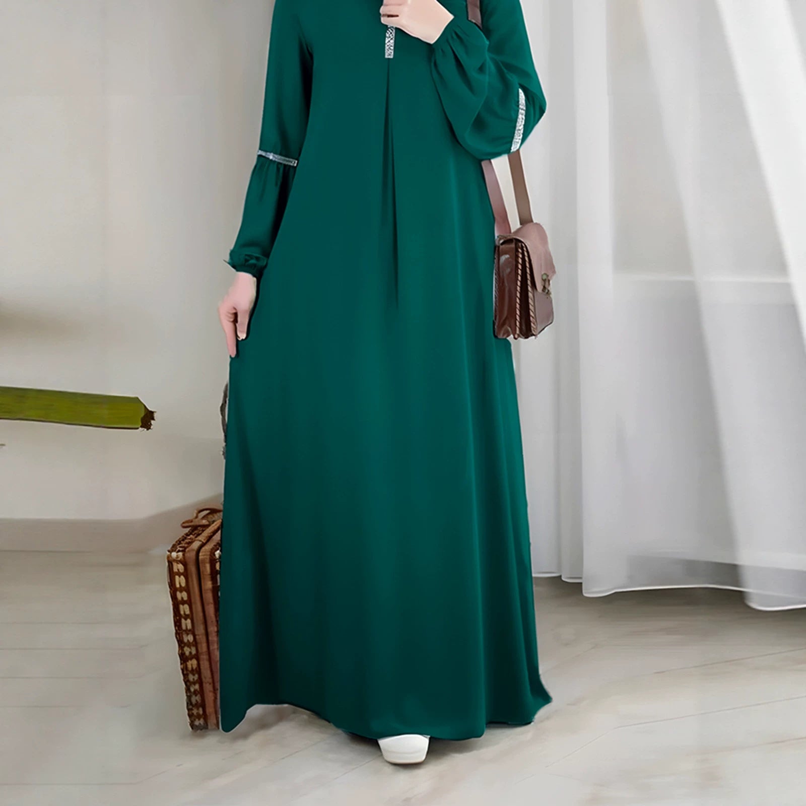 Fashionable Long-Sleeve Casual Sequin Dress Brand: aeac