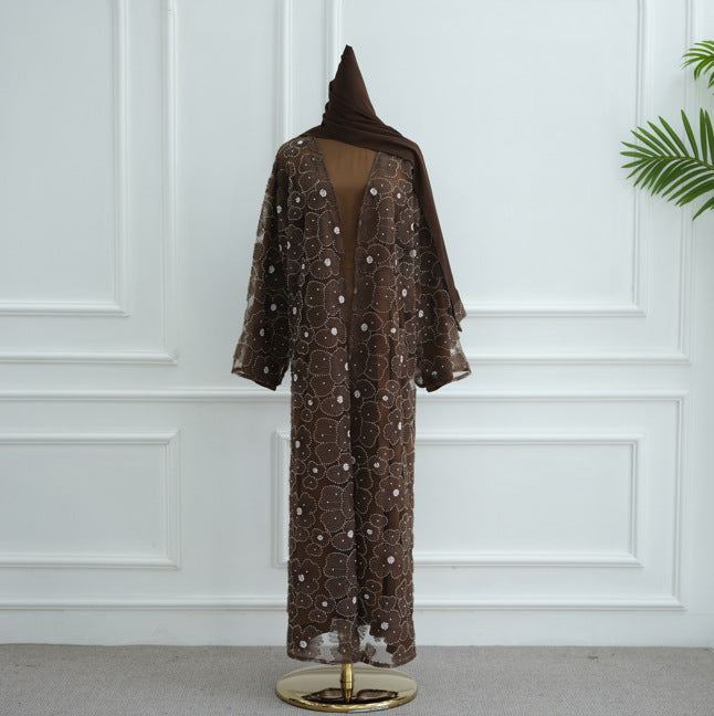 Stylish Casual And Elegant Floral Beaded Cardigan Brand: aeac