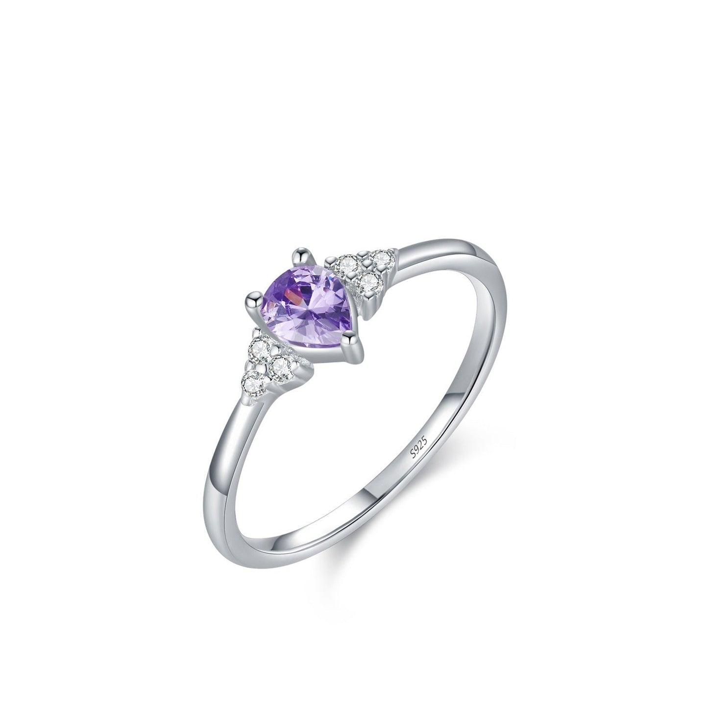 Women's Sterling Silver Crystal Ring Brand: aeac