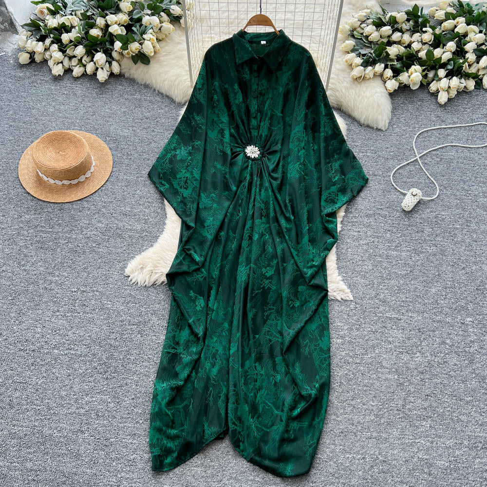 Resort-Style Printed Patchwork Dress For Women Brand: aeac