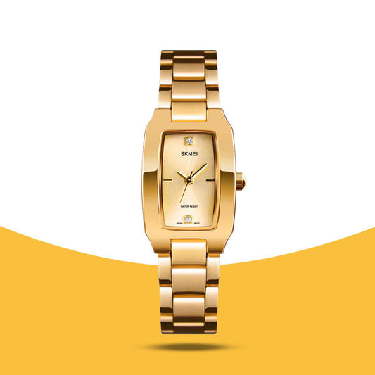 Simple Ladies Diamond-studded British Watch Gold Steel Belt Brand: aeac
