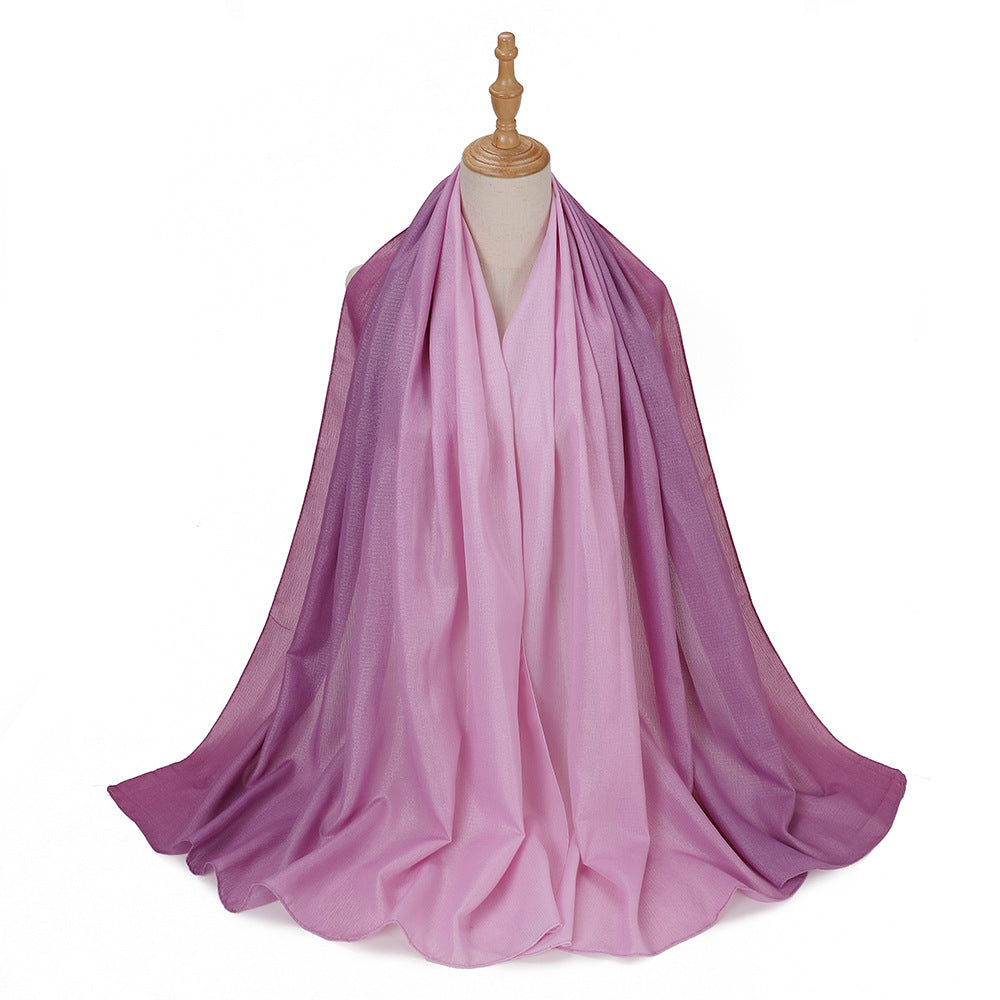 Gradient Colored Fashionable Headscarf Scarf Brand: aeac