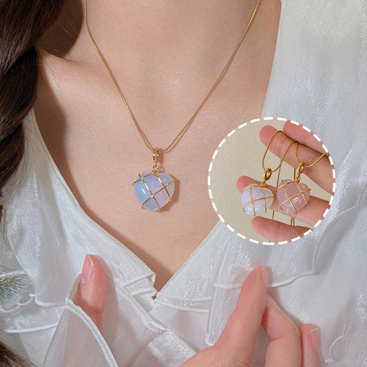 Fashion Moonstone Necklace For Cartoon Princess Love Girl Necklace Novelty Jewelry Brand: aeac