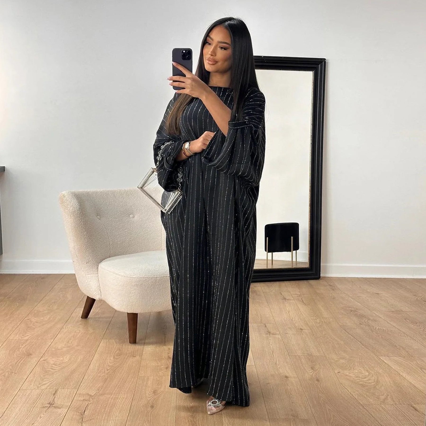 Casual Simple Waist Fitted Lace-up Striped Dress Brand: aeac