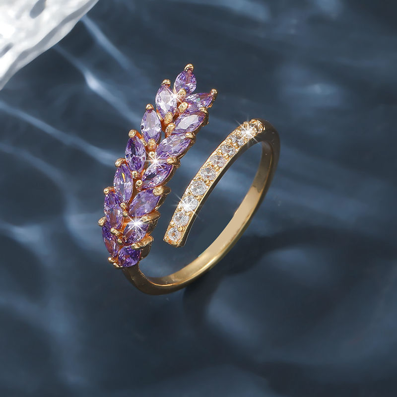 Women's Non-fading Ring Fashion Wheat Ring Brand: aeac