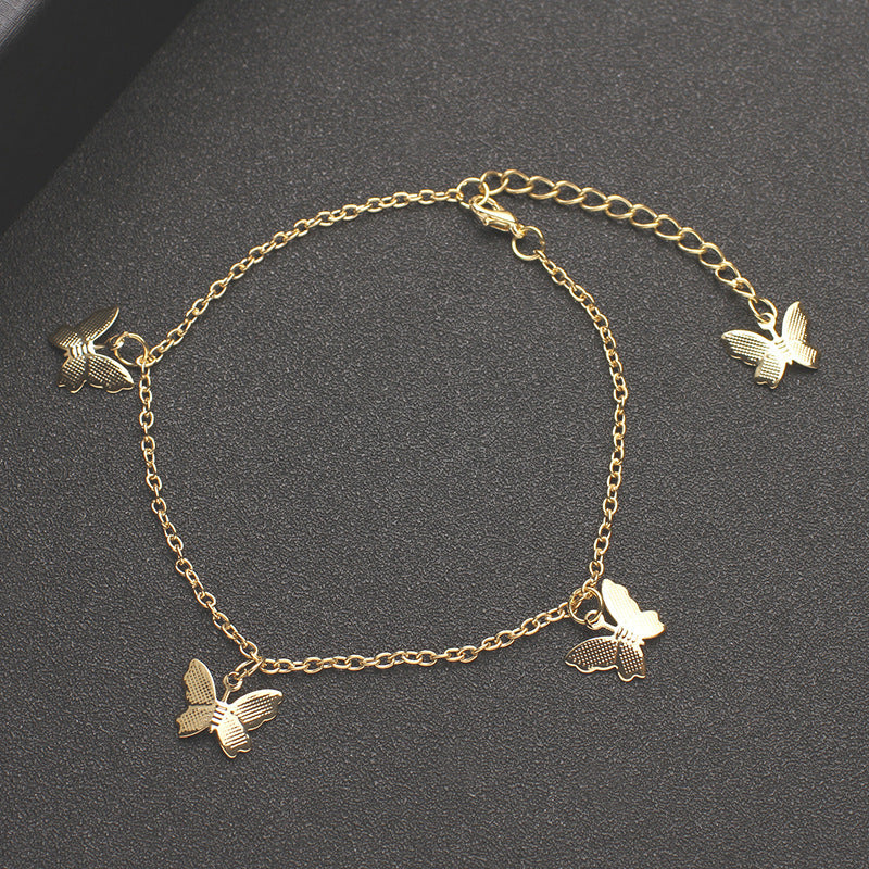 Women's Lightweight Metal Butterfly Anklet Brand: aeac