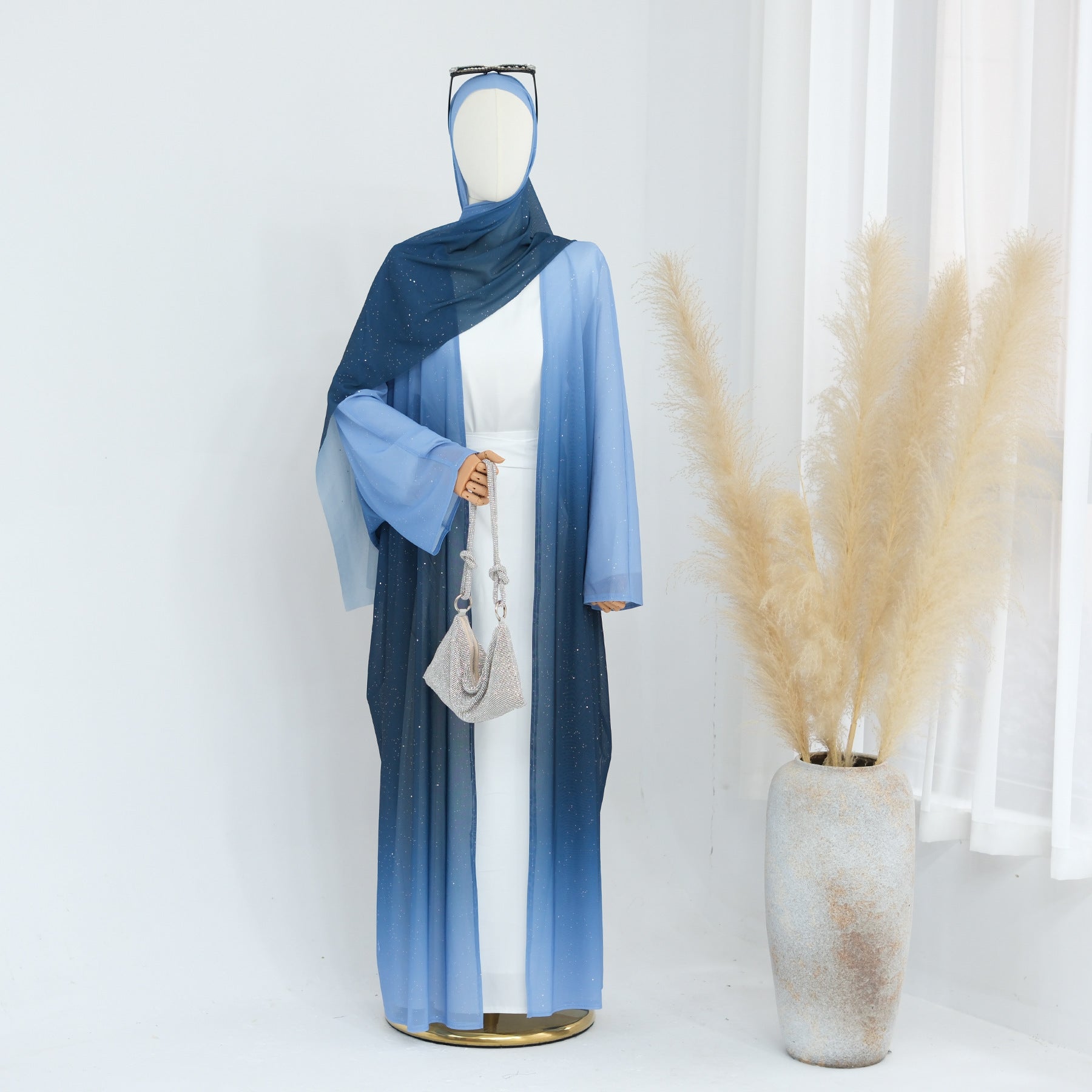 Headscarf Daily Party Cardigan Robe Brand: aeac