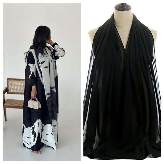 Dubai Abaya Women's Clothing Issey Miyake Pleats Women's Elegant Attire Brand: aeac