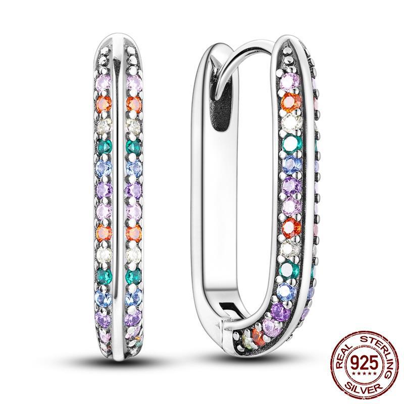 Colored Women Hope Earrings 925 Sterling Silver Heart Hope E Brand: aeac