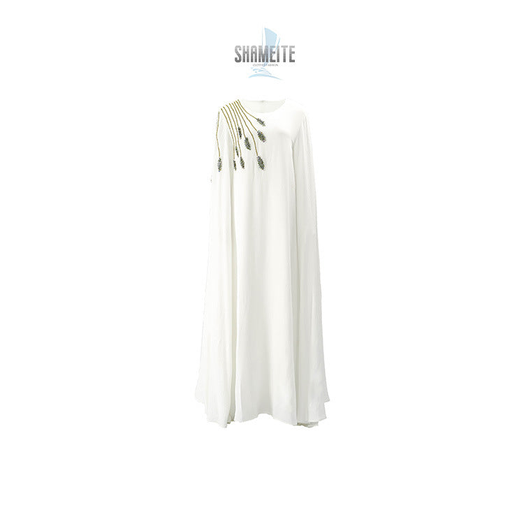 Muslim Robe Abaya Embroidered Women's Robe Evening Gown Brand: aeac