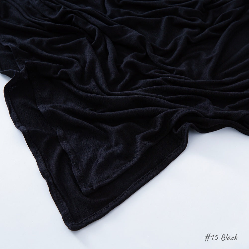 Malaysia Pure Color Modal Curling Mercerized Cotton Scarf Brand: aeac